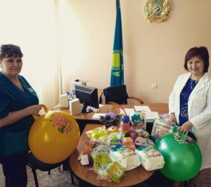   Сотрудники станции скорой помощи поздравили воспитанников Дома ребенка с Днем защиты детей  