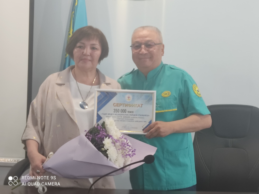 Областной профсоюз медработников отметил Павлодарскую службу «103»