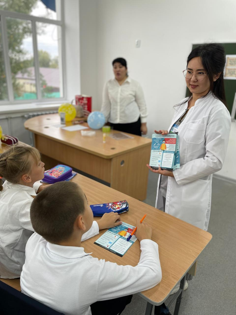 Врачи «Успенской РБ» провели информационно-разъяснительную работу о профилактике вирусных инфекций и гриппа