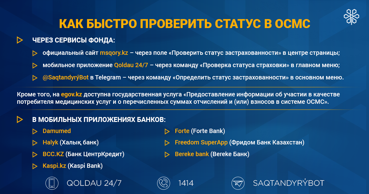 статус ОСМС