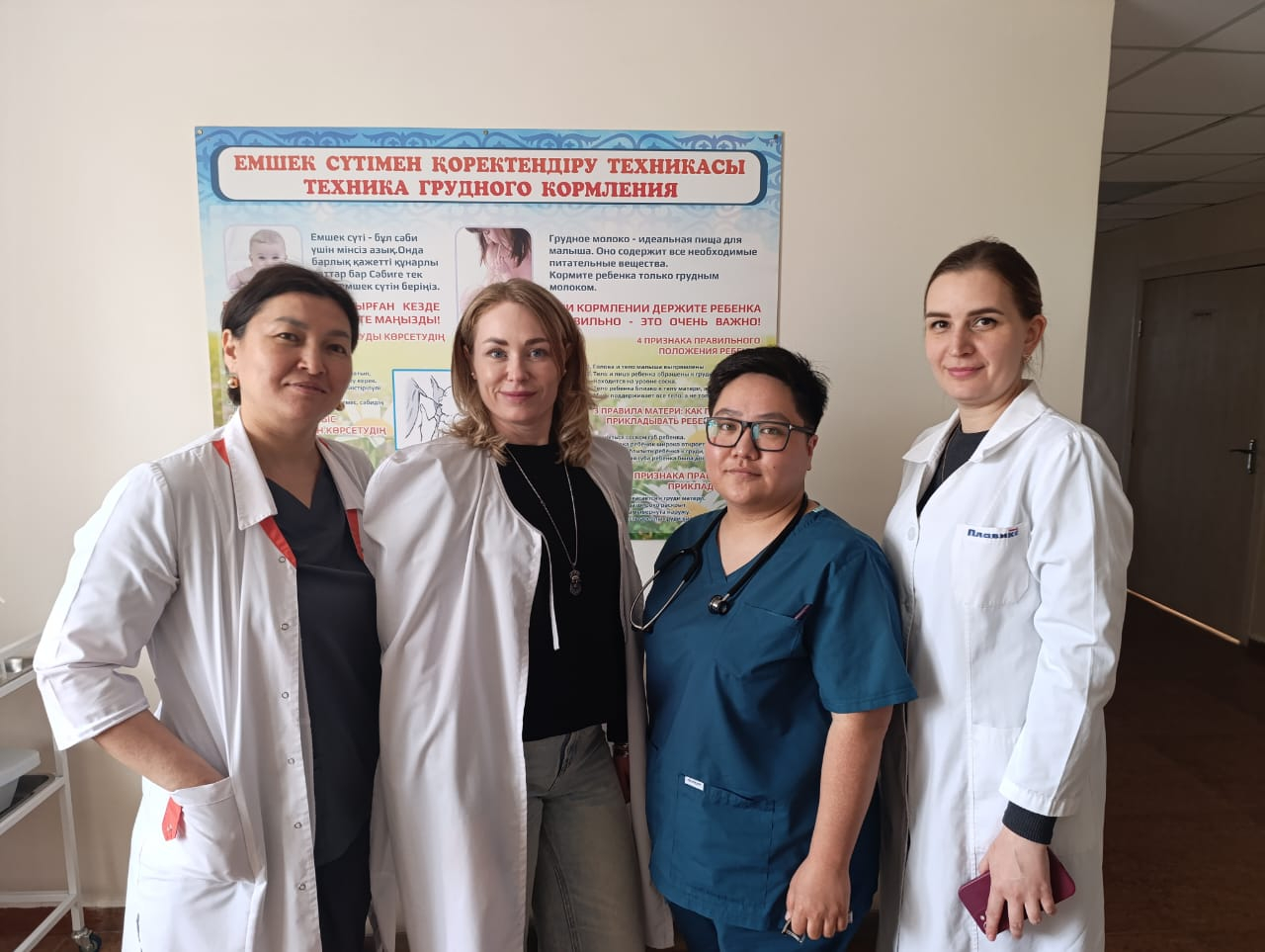 Рабочий визит специалистов перинатального центра в больницу района Тереңкөл