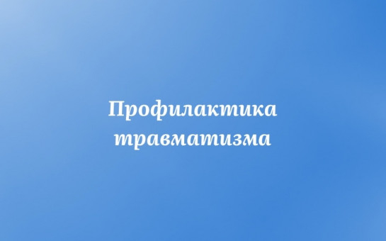 Профилактика травматизма