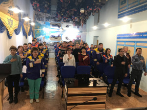   В честь празднования День Первого Президента Казахстана на станции скорой помощи провели торжественное собрание.  